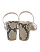 Stuart Weitzman Python Animal Print Slides