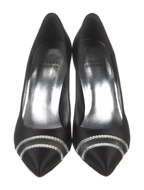 Stuart Weitzman Satin Printed Pumps