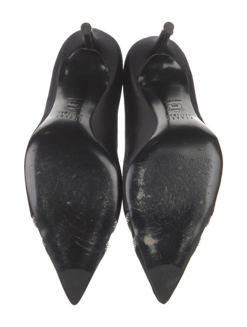 Stuart Weitzman Satin Printed Pumps