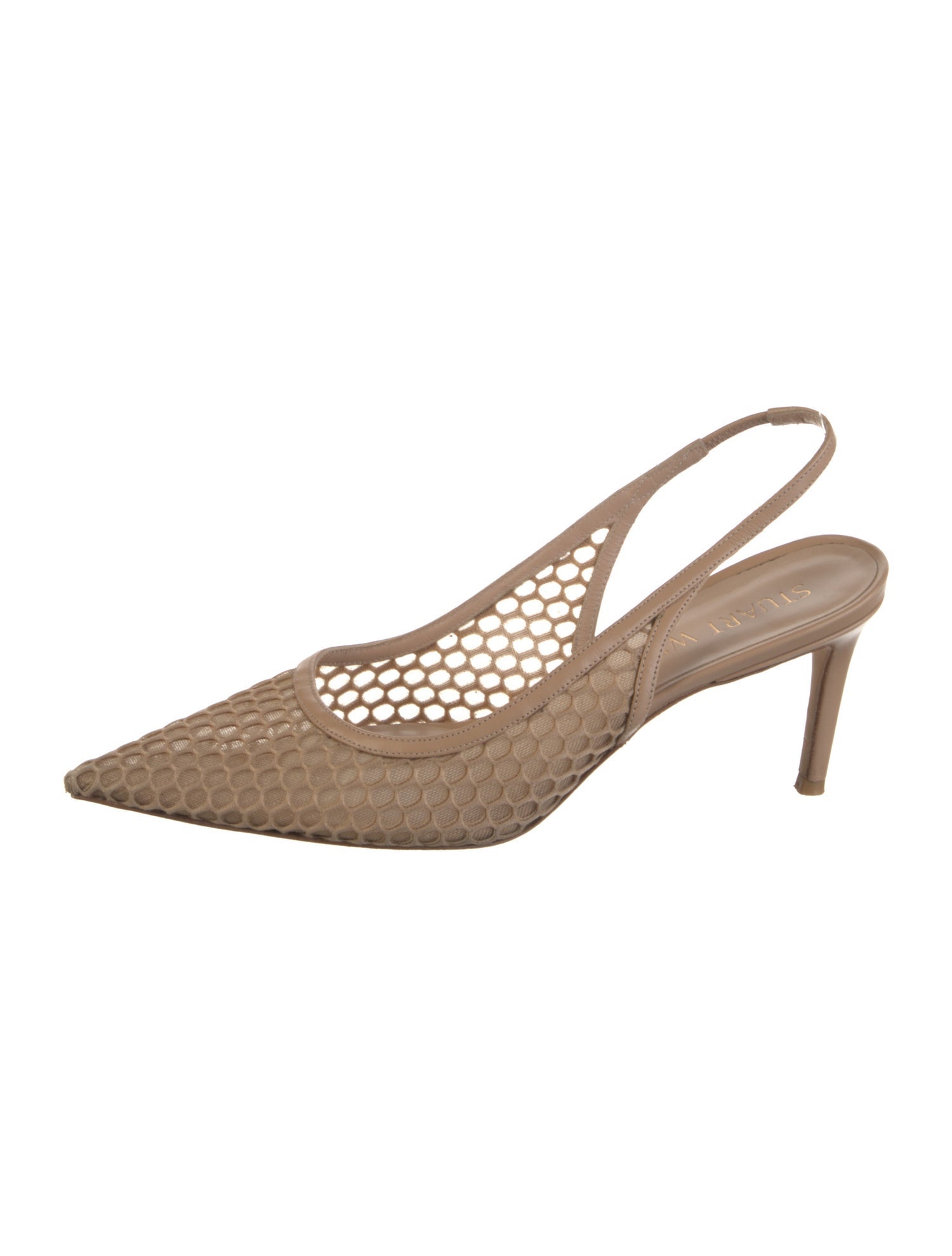 Stuart Weitzman Mesh Mesh Accents Slingback Pumps