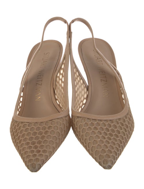 Stuart Weitzman Mesh Mesh Accents Slingback Pumps