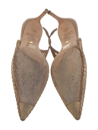 Stuart Weitzman Mesh Mesh Accents Slingback Pumps