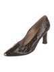 Stuart Weitzman Embossed Leather Pumps