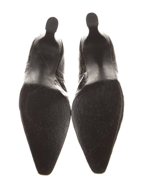 Stuart Weitzman Embossed Leather Pumps