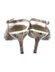 Stuart Weitzman Snakeskin Printed Slingback Pumps