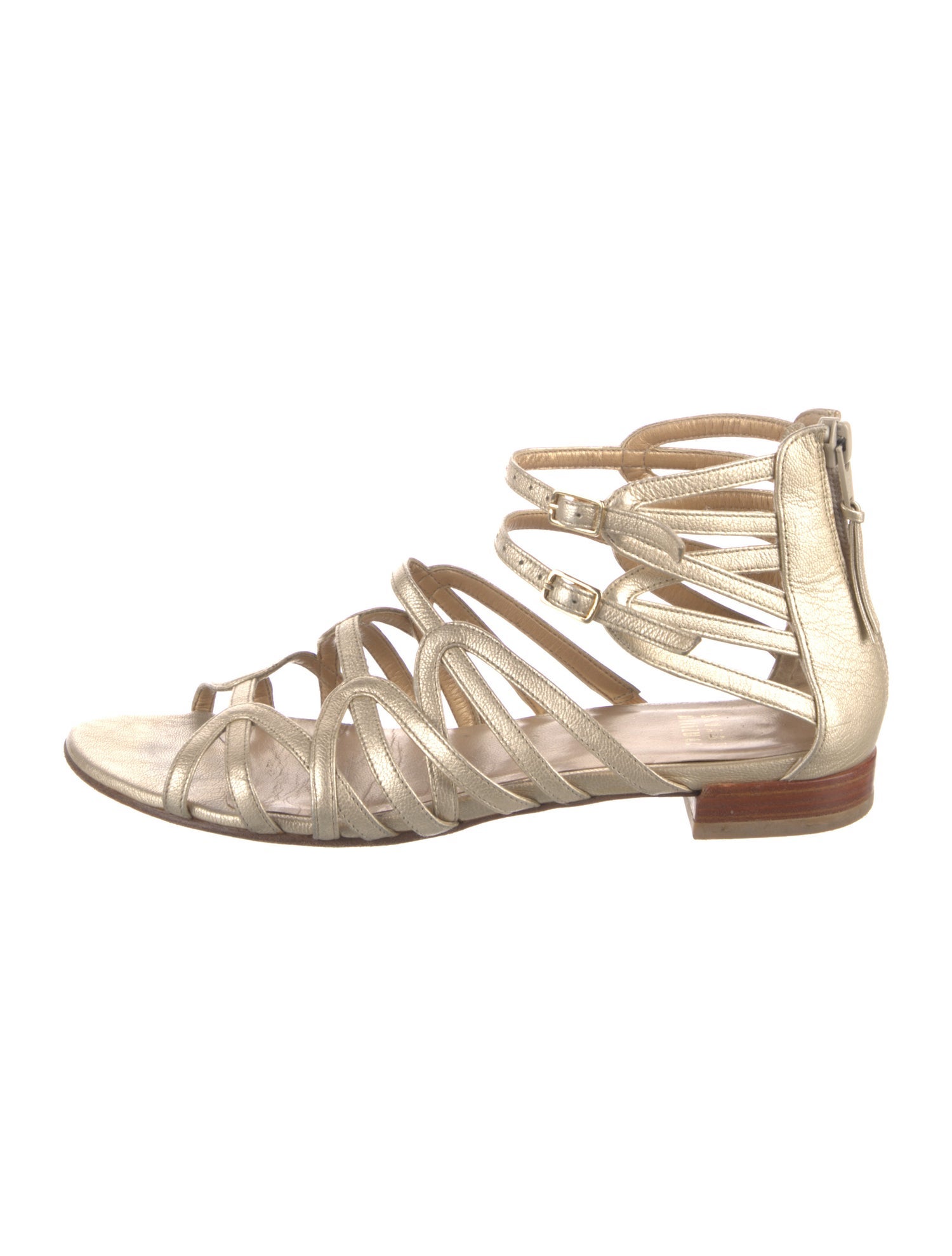 Stuart Weitzman Leather Gladiator Sandals