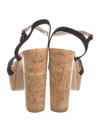 Stuart Weitzman Suede Slingback Sandals