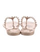 Stuart Weitzman Rubber Beaded Accents Flip Flops