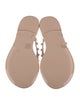 Stuart Weitzman Rubber Beaded Accents Flip Flops