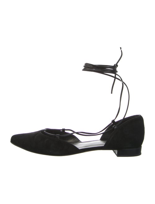 Stuart Weitzman Suede D'Orsay Flats
