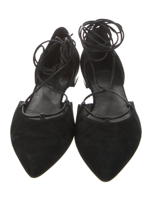Stuart Weitzman Suede D'Orsay Flats