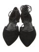 Stuart Weitzman Suede D'Orsay Flats