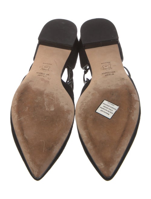Stuart Weitzman Suede D'Orsay Flats