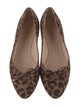 Stuart Weitzman Suede Animal Print Ballet Flats
