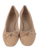Stuart Weitzman Suede Bow Accents Pumps