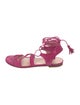 Stuart Weitzman Suede Gladiator Sandals