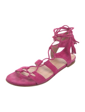 Stuart Weitzman Suede Gladiator Sandals