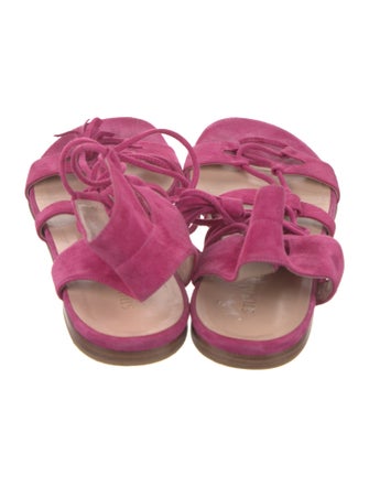 Stuart Weitzman Suede Gladiator Sandals