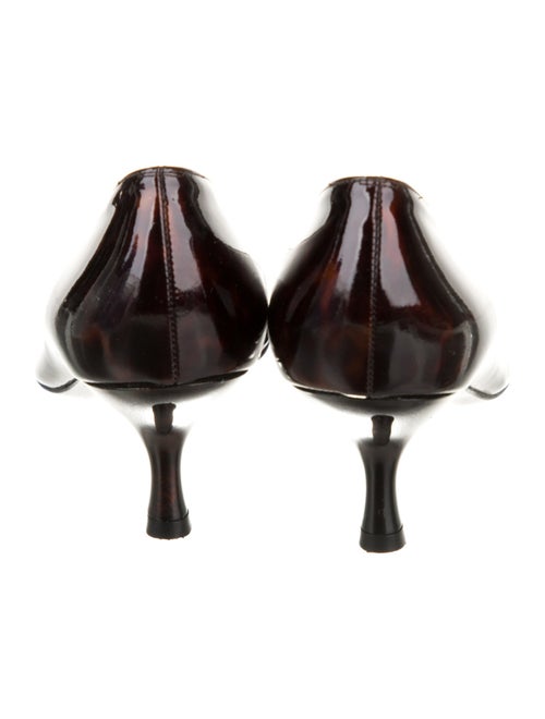 Stuart Weitzman Patent Leather Animal Print Pumps