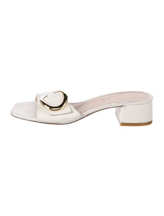 Stuart Weitzman Leather Slides