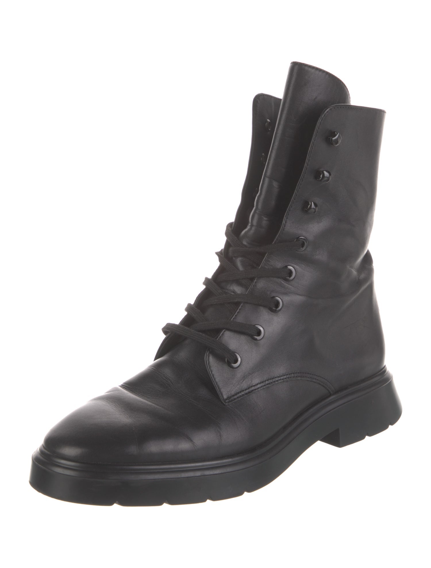 Stuart Weitzman Leather Combat Boots
