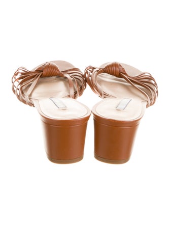 Stuart Weitzman Leather Slides