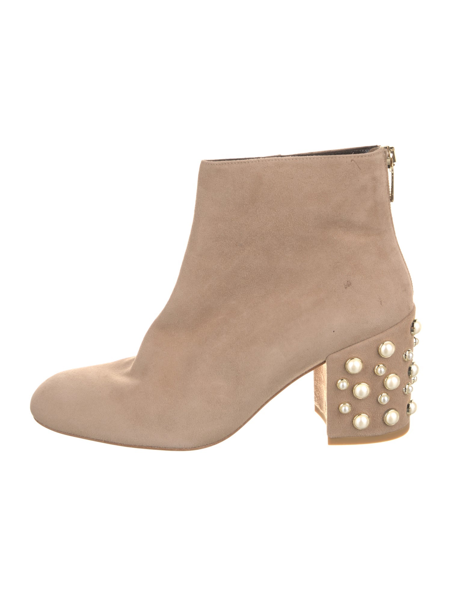 Stuart Weitzman Suede Studded Accents Boots