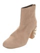 Stuart Weitzman Suede Studded Accents Boots