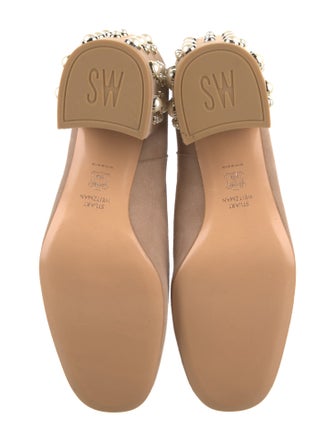 Stuart Weitzman Suede Studded Accents Boots