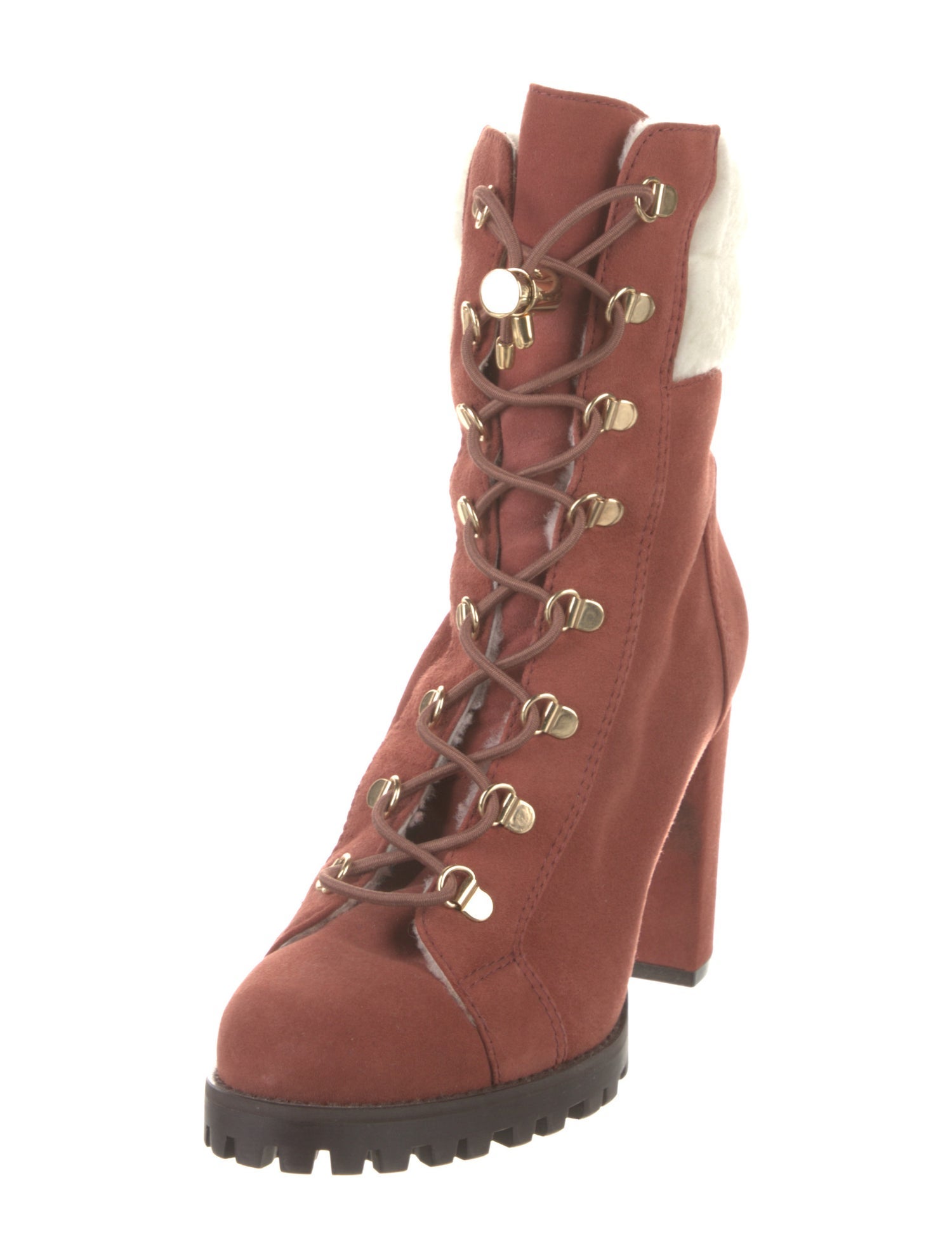 Stuart Weitzman Suede Lace-Up Boots