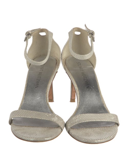 Stuart Weitzman Leather Animal Print Sandals