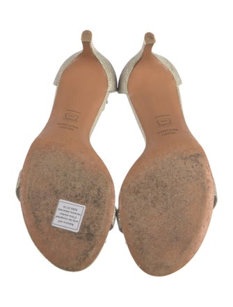 Stuart Weitzman Leather Animal Print Sandals