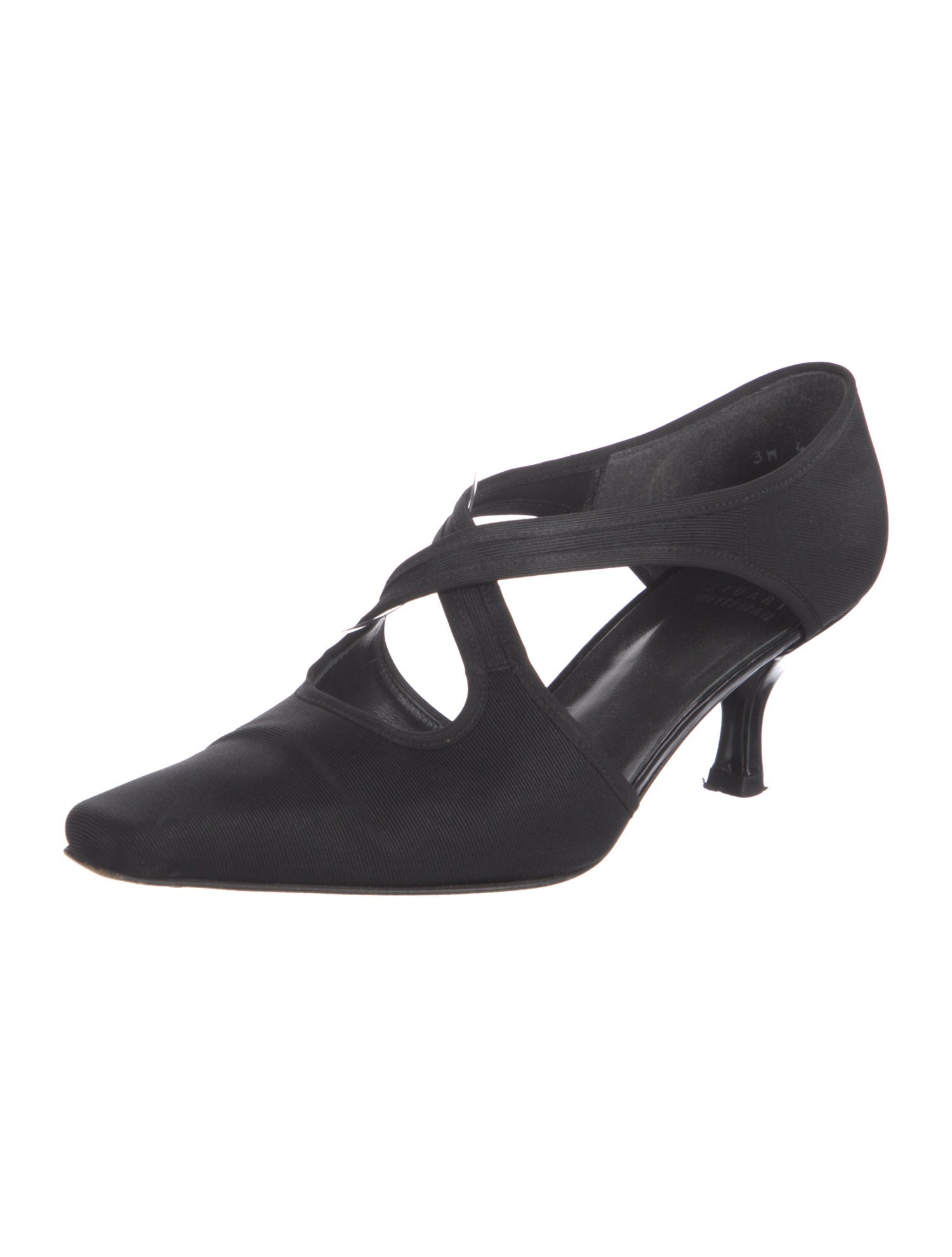 Stuart Weitzman Nylon T-Strap Pumps