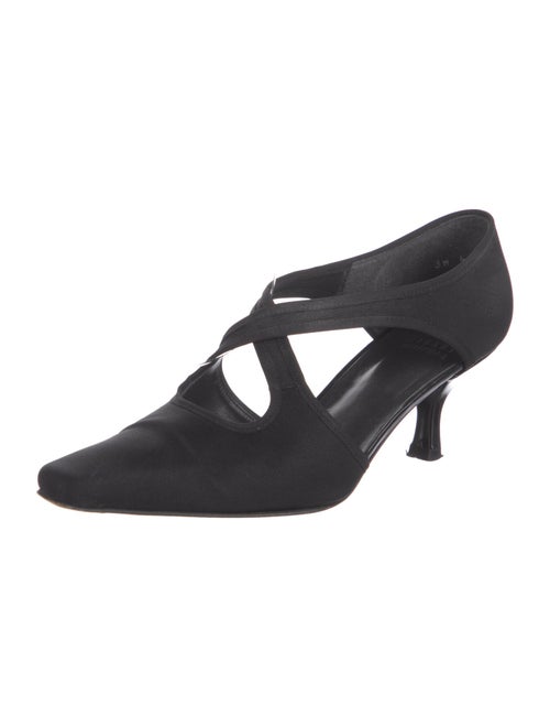 Stuart Weitzman Nylon T-Strap Pumps
