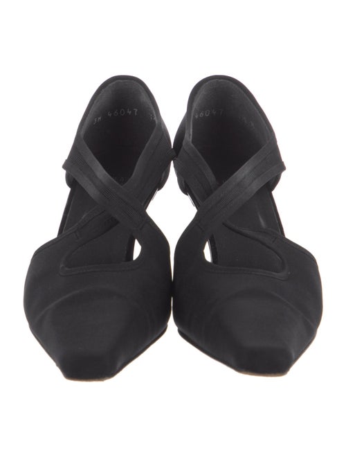 Stuart Weitzman Nylon T-Strap Pumps