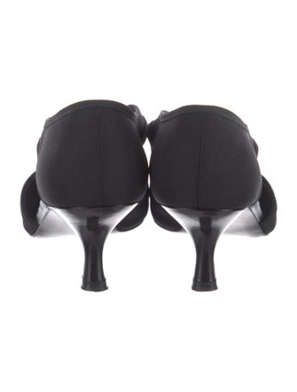 Stuart Weitzman Nylon T-Strap Pumps