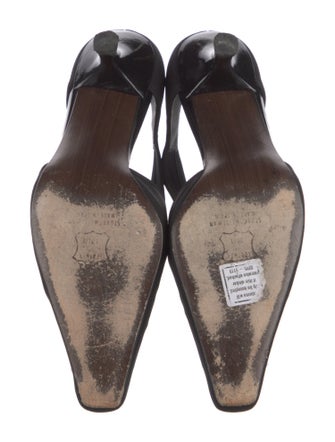 Stuart Weitzman Nylon T-Strap Pumps