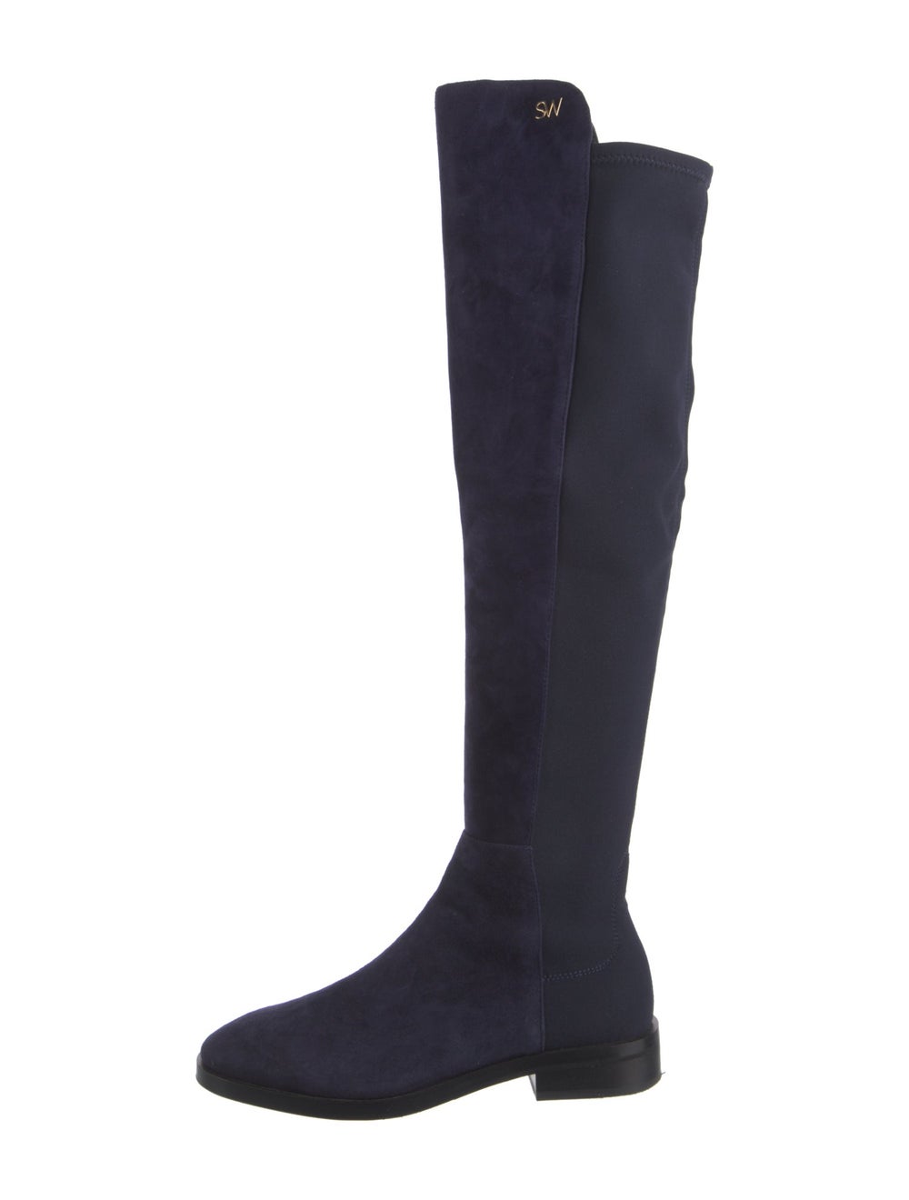 Stuart Weitzman Suede Over-The-Knee Boots Blue Ro… - image 1