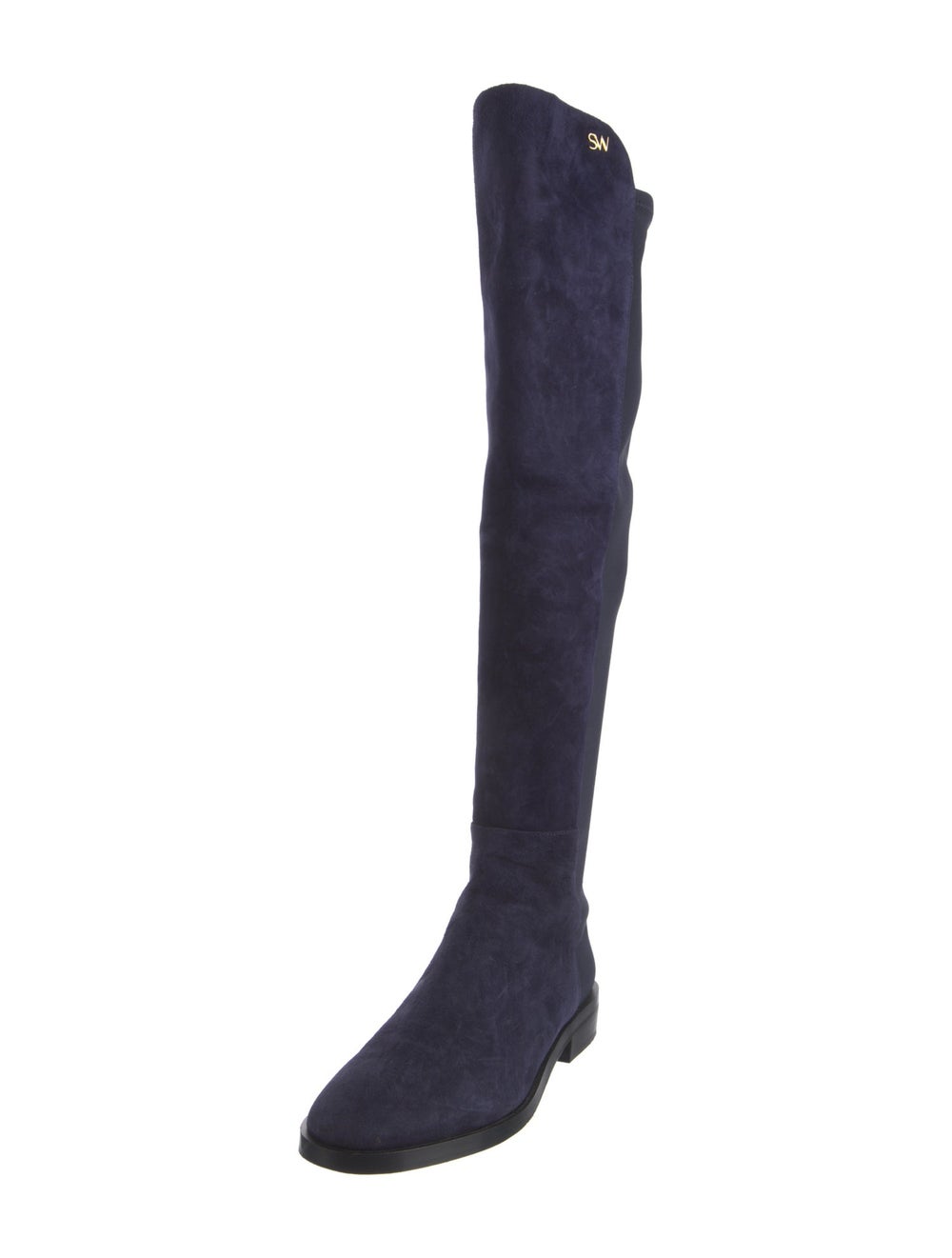 Stuart Weitzman Suede Over-The-Knee Boots Blue Ro… - image 2