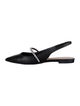 Stuart Weitzman Leather Slingback Flats