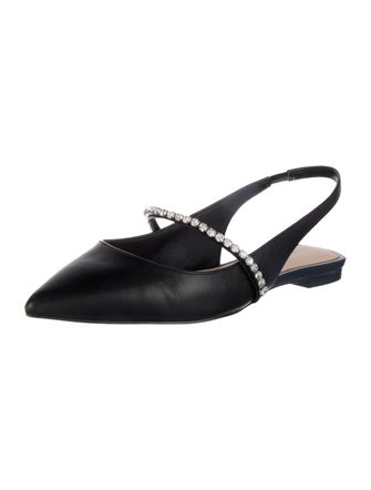 Stuart Weitzman Leather Slingback Flats