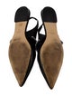 Stuart Weitzman Leather Slingback Flats