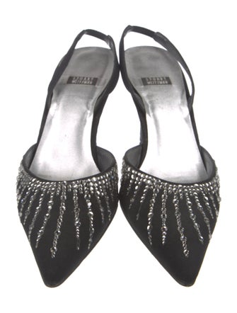 Stuart Weitzman Satin Slingback Pumps