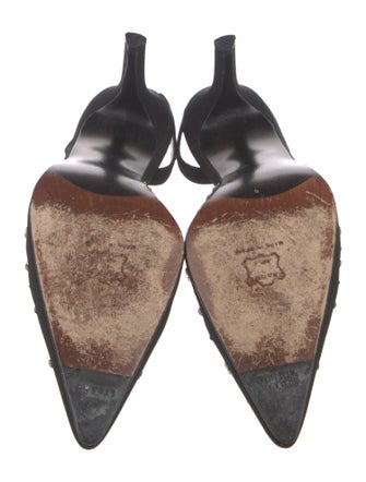 Stuart Weitzman Satin Slingback Pumps