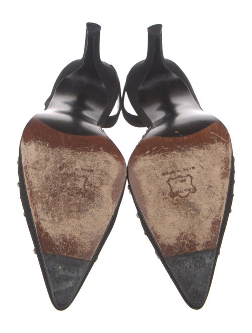 Stuart Weitzman Satin Slingback Pumps