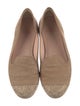 Stuart Weitzman Suede Studded Accents Loafers