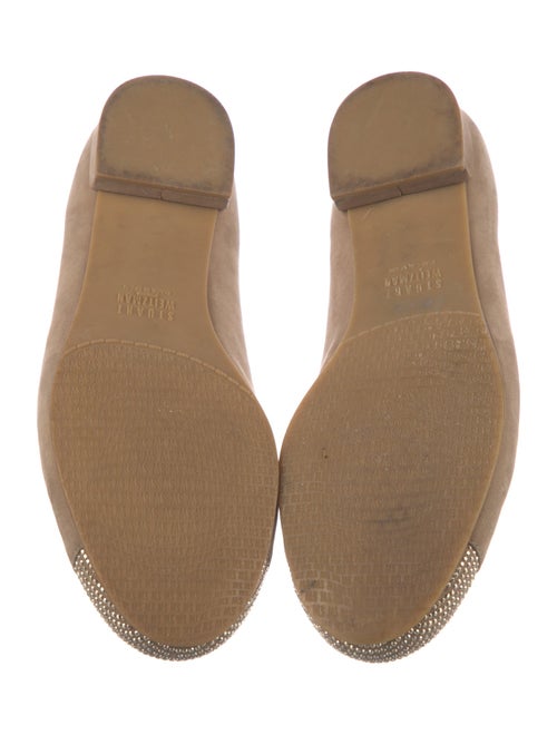 Stuart Weitzman Suede Studded Accents Loafers