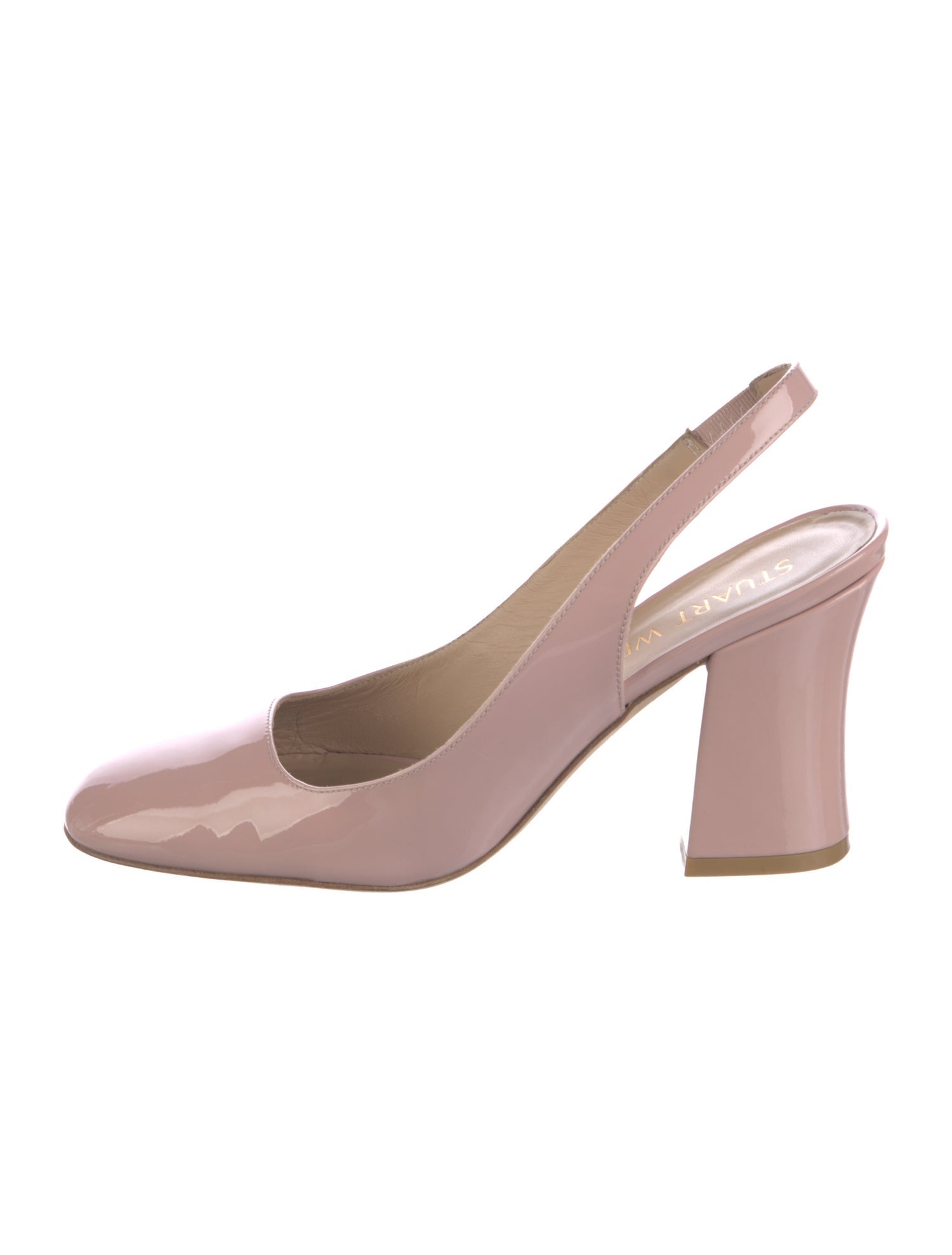Stuart Weitzman Patent Leather Slingback Pumps