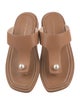 Stuart Weitzman Leather Beaded Accents Slides