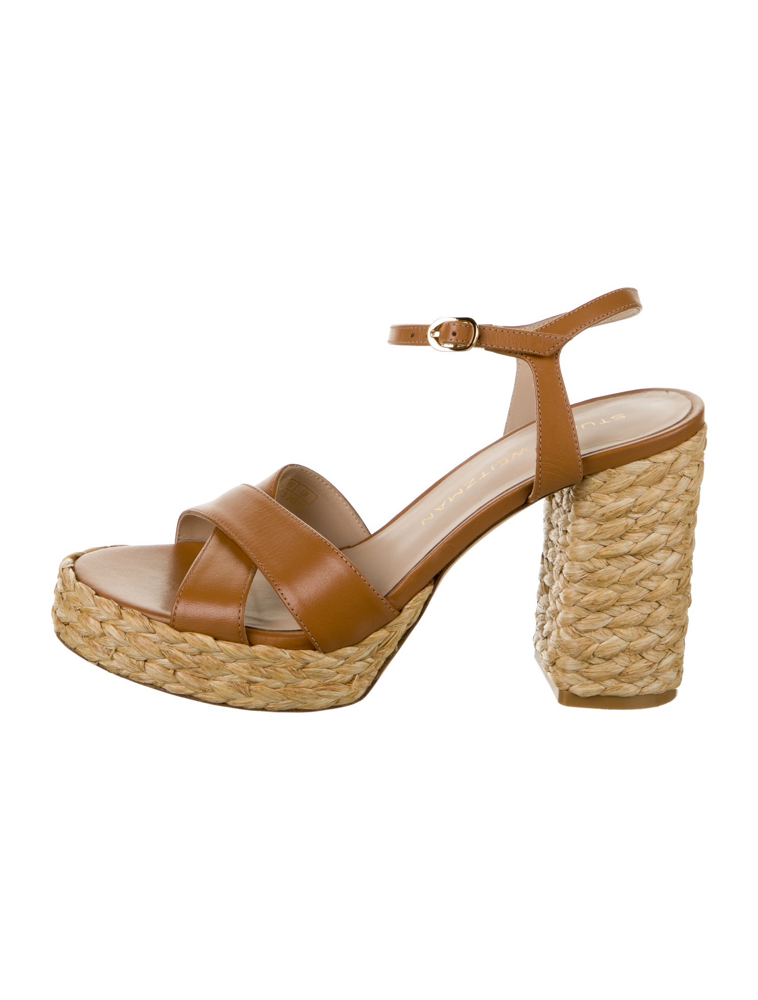 Stuart Weitzman Leather Espadrilles